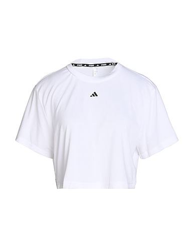 ADIDAS Cropped Top ST T
 Weiß 70% Recyceltes Polyester, 30% Viskose