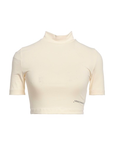 HINNOMINATE Crop top Cream 92% Cotton, 8% Elastane