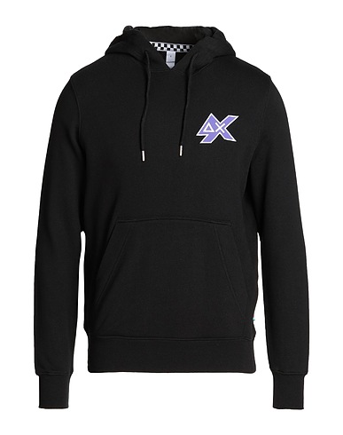 SUN 68 Hooded track jacket  Black 100% Cotton