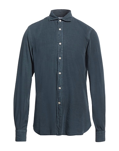 BOGLIOLI Solid colour shirt Lead 100% Lyocell