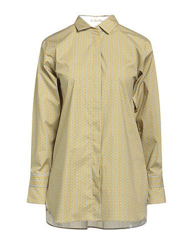 LE SARTE PETTEGOLE Patterned shirts & blouses Light grey 97% Cotton, 3% Elastane