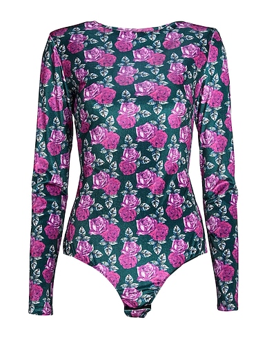 ALBERTO AUDENINO TOPS & TEES Dark green 95% Polyester, 5% Elastane