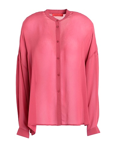MAX&Co. Solid color shirts & blouses Garnet 100% Viscose