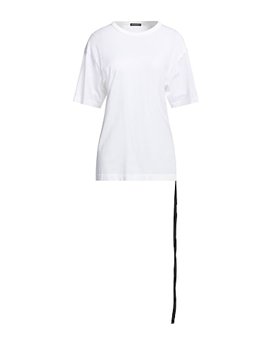 ANN DEMEULEMEESTER Basic T-shirt Ivory 100% Cotton