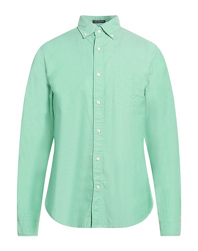GANT Solid color shirt Green 100% Cotton