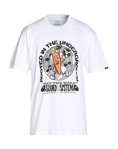 VANS T-shirt ROOTED SOUND SS TEE
 White 100% Cotton