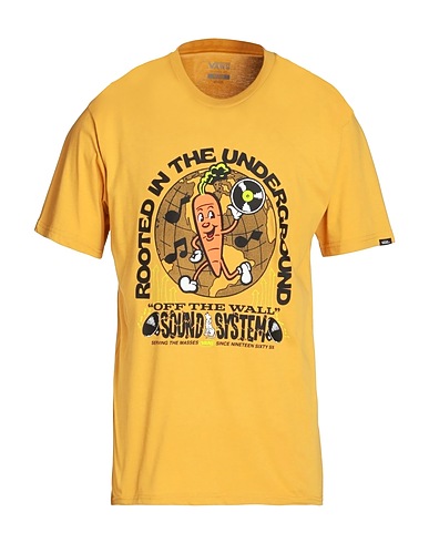 VANS Ｔシャツ ROOTED SOUND SS TEE
 マスタード コットン 100%