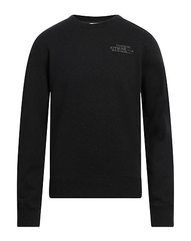 MAISON KITSUNÉ Sweatshirt Black 90% Cotton, 10% Wool