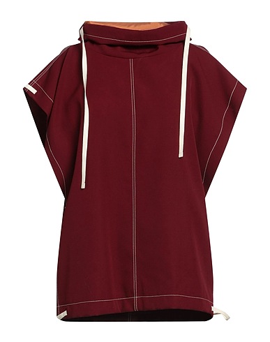 JIL SANDER Top Burgundy 100% Wool