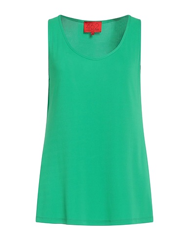 MIRELLA MATTEINI Top Green 60% Viscose, 35% Polyester, 5% Elastane