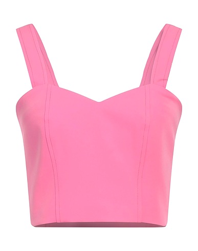 LIU •JO Crop top Fuchsia 88% Polyester, 12% Elastane