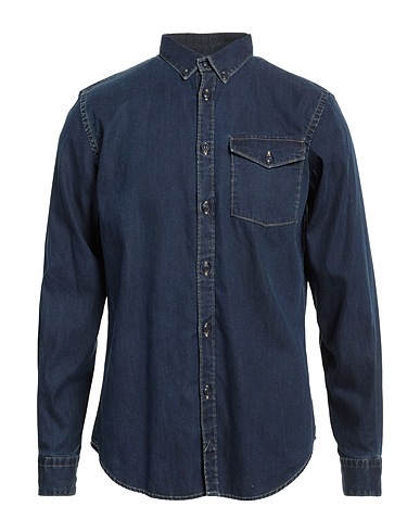 HAND PICKED Chemise en jean Bleu 100% Coton