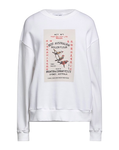 ACT N°1 Sweatshirt White 100% Cotton