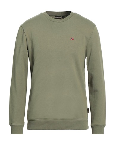 NAPAPIJRI Sweatshirt Militärgrün 80% Baumwolle, 20% Polyester