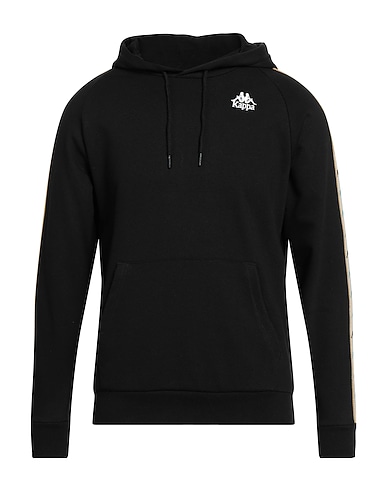 KAPPA Hooded track jacket  Black 80% Cotton, 20% Polyester