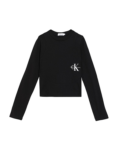 CALVIN KLEIN JEANS T-Shirt Schwarz 94% Baumwolle, 6% Elastan