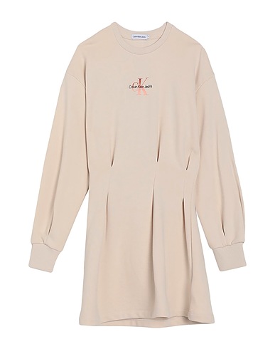 CALVIN KLEIN JEANS Dress Cream 100% Cotton