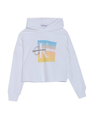 CALVIN KLEIN JEANS Hooded track jacket 100% Cotton, Elastane