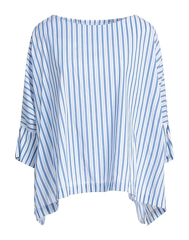 ALESSIO BARDELLE Top Azure 60% Cotton, 37% Nylon, 3% Elastane