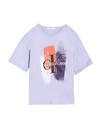 CALVIN KLEIN JEANS T-Shirt Lila 100% Baumwolle