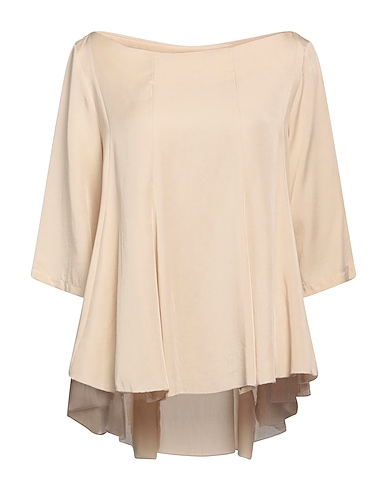 ALESSIO BARDELLE Top Beige 66% Cotton, 31% Nylon, 3% Elastane