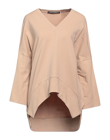 ALESSIO BARDELLE Sweatshirt Beige 95% Cotton, 5% Elastane