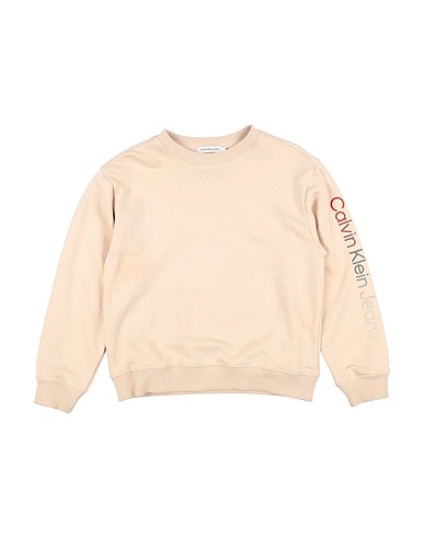 CALVIN KLEIN JEANS Sweatshirt Beige 86% Cotton, 14% Polyester