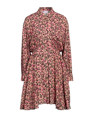 SUN 68 Shirt dress Camel 100% Viscose