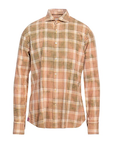 TINTORIA MATTEI 954 Checked shirt Marigold 100% Cotton