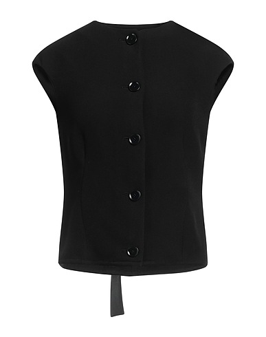 PROENZA SCHOULER Solid color shirts & blouses Black 92% Viscose, 8% Elastane, Polyester