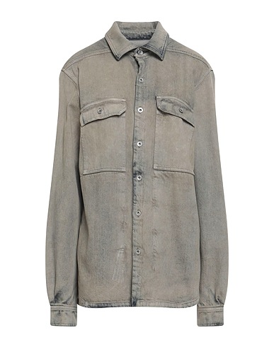 DRKSHDW by RICK OWENS Denim shirt Khaki 100% Cotton