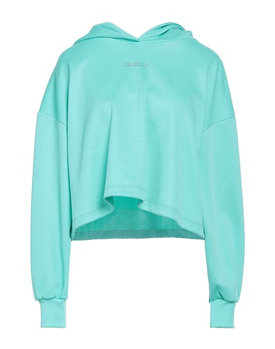 GAëLLE Paris Hooded sweatshirt Turquoise 55% Polyester, 45% Cotton