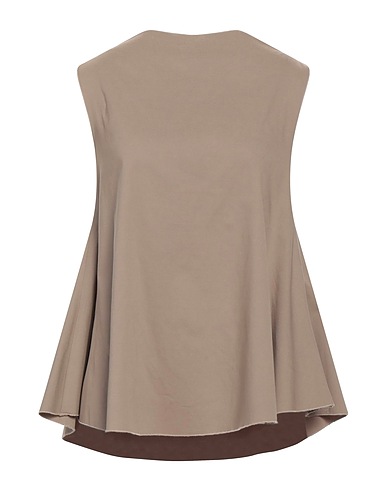 ALESSIO BARDELLE Top Khaki 66% Viscosa, 31% Nylon, 3% Elastan