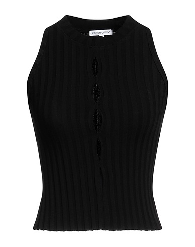 COTTON CITIZEN Vest Black 94% Cotton, 6% Elastane