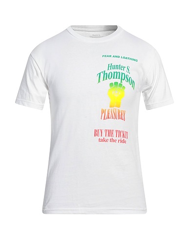 PLEASURES T-shirt White 100% Cotton