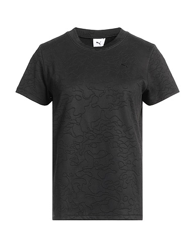 PUMA T-shirt Nero 91% Poliestere, 9% Elastan
