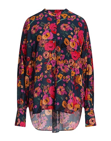 ROBERT FRIEDMAN Floral shirts & blouses Midnight blue 100% Viscose