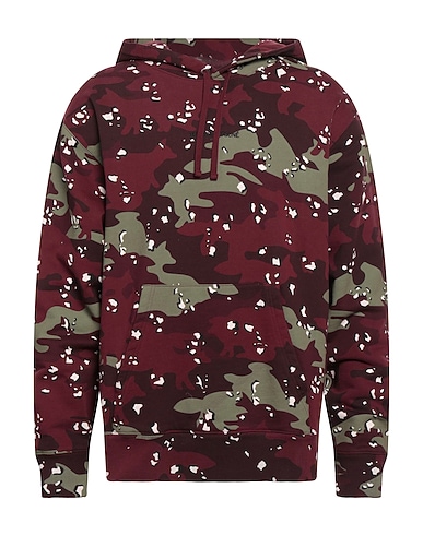 MAISON KITSUNÉ Hoodie Bordeaux 100% Baumwolle
