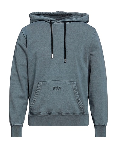 GCDS Hooded track jacket  Pastel blue 100% Cotton