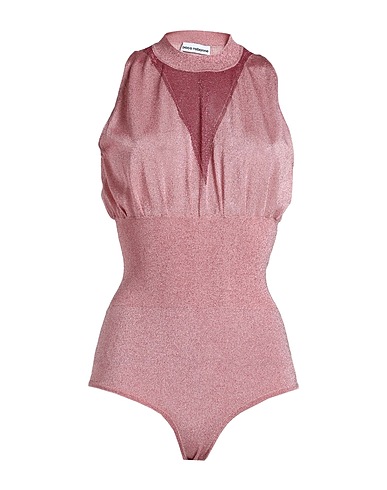 RABANNE TOPWEAR Pink 72% Viscose, 10% Polyamide, 10% Metallic Polyester, 8% Elastane