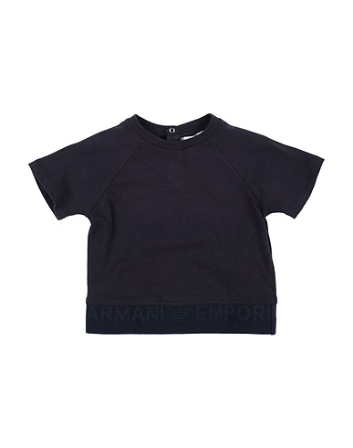 EMPORIO ARMANI T-shirt Bleu nuit 100% Coton, Polyamide, Polyester, Élasthanne