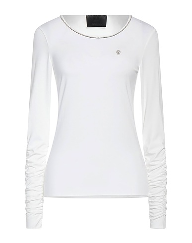 PHILIPP PLEIN T-shirt Ivory 92% Viscose, 8% Elastane