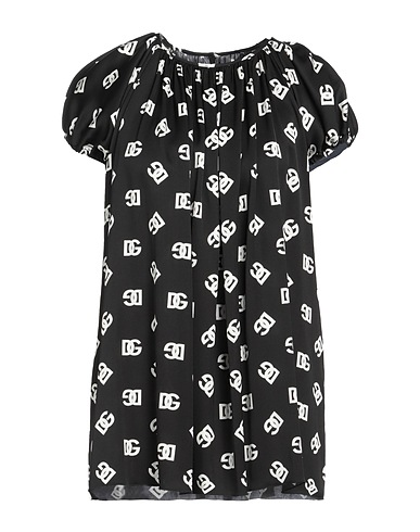 DOLCE&GABBANA Top Black 91% Silk, 9% Elastane