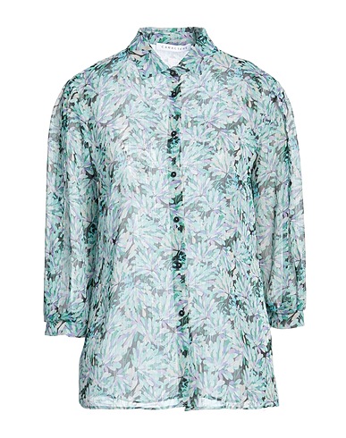 CARACTÈRE | Turquoise Women‘s Floral Shirts & Blouses | YOOX