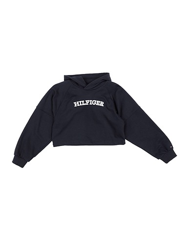TOMMY HILFIGER Hooded track jacket  Midnight blue 78% Cotton, 22% Polyester, Elastane