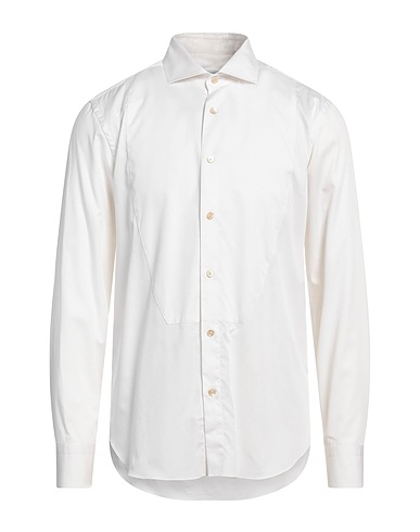 BOGLIOLI Solid colour shirt White 100% Cotton