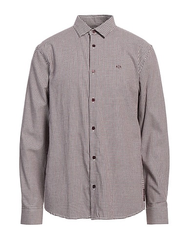ARMANI EXCHANGE Checked shirt Burgundy 100% Cotton