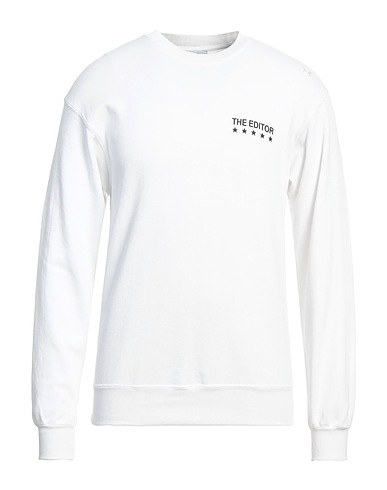 THE EDITOR Sweatshirt White 50% Cotton, 50% Polyester