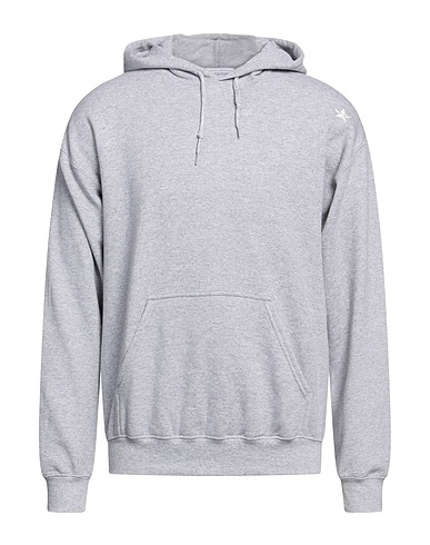 THE EDITOR Hooded track jacket  Grey 50% Cotton, 50% Polyester