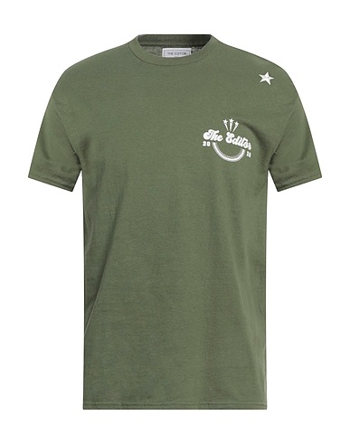 THE EDITOR T-Shirt Militärgrün 100% Baumwolle